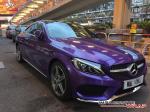 Mercedes-Benz C250 Coupe Gloss Metallic Purple by Impressive Wrap 2016 года